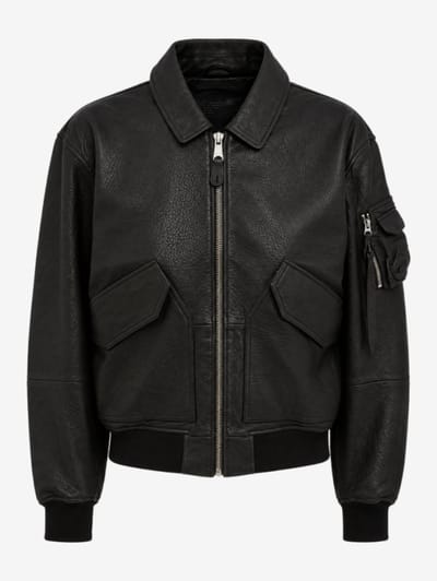 Alpha Industries - CWU-36/P leather UV bomber jacket