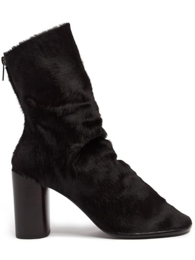 Lemaire - 80mm Glove heeled ankle boots