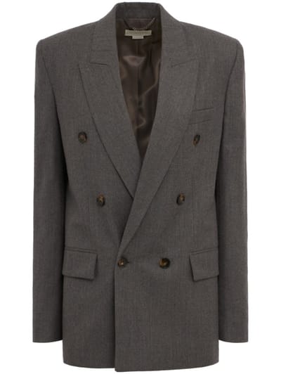 Stella McCartney - Double-breasted wool flannel blazer