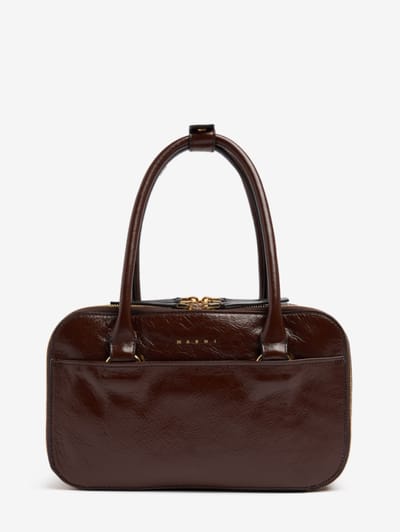 Marni - Leather Small Bauletto shoulder bag
