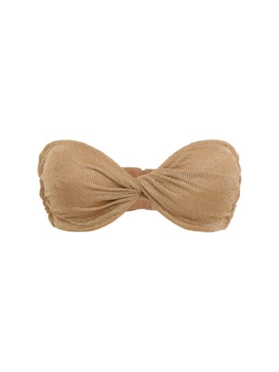 Giuseppe Di Morabito - Metallic mesh bandeau bra top