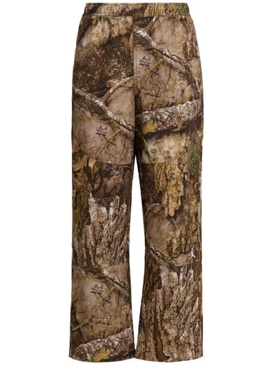 Jordan - Cotton pants with camouflage print