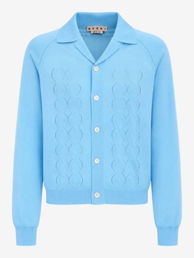 Marni - Pointelle knit techno cardigan