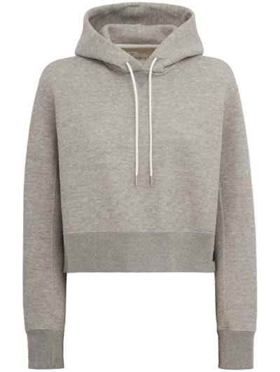 Sacai - Cropped hooded sweatshirt