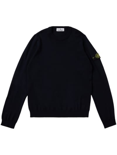 Stone Island Junior - Cotton blend knit sweater