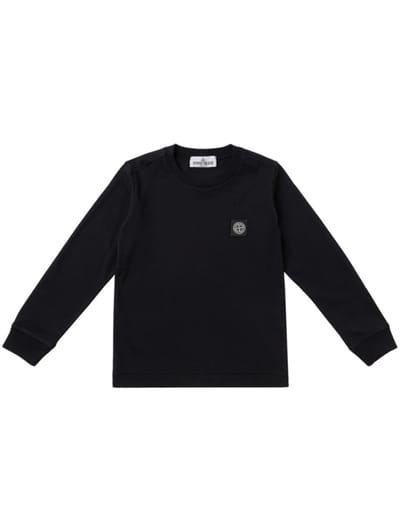 Stone Island Junior - Cotton long-sleeve T-shirt