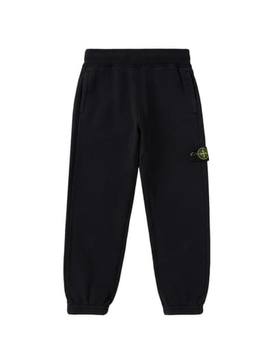 Stone Island Junior - Cotton sweatpants with badge