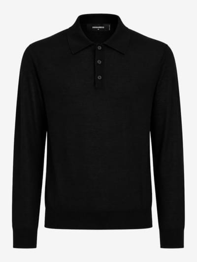 Dsquared2 - D2 Upside Down Long Sleeves Polo
