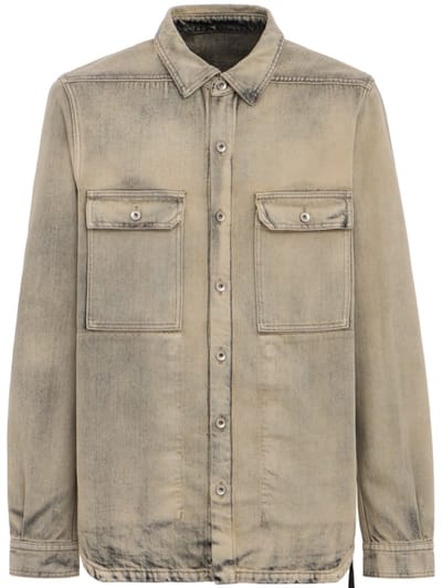Rick Owens DRKSHDW - camisa exterior de mezclilla