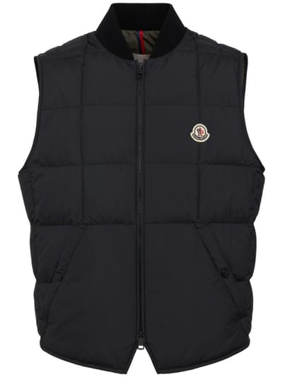 Moncler - Square-quilted padded technical vest