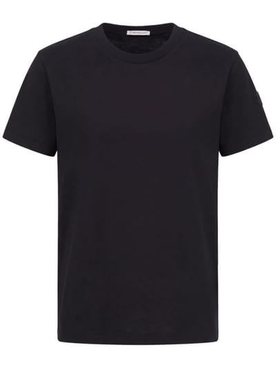 Moncler - Cotton T-shirt with embroidered logo