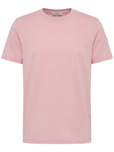 Moncler - Cotton T-shirt with embroidered logo