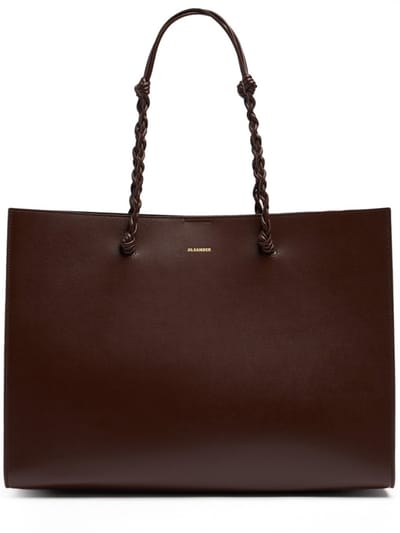 Jil Sander - Calfskin shoulder bag with braided straps