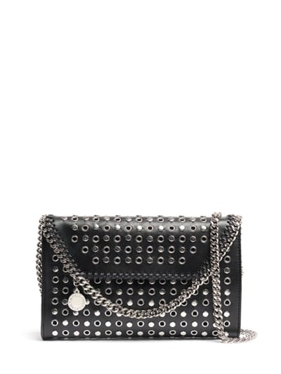 Stella McCartney - Chain shoulder bag with eyelets