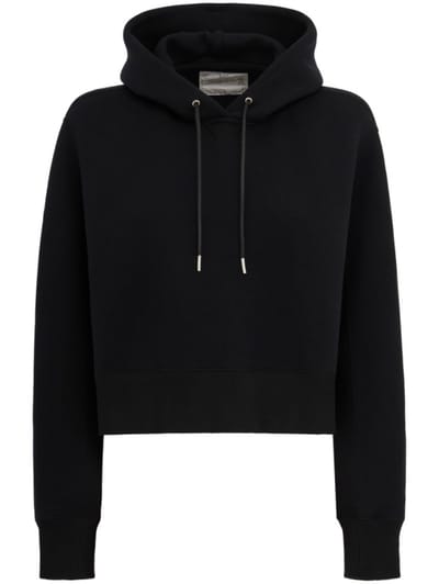 Sacai - Cropped drawstring hoodie