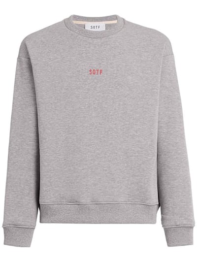 SOTF - Cotton crewneck sweatshirt with logo