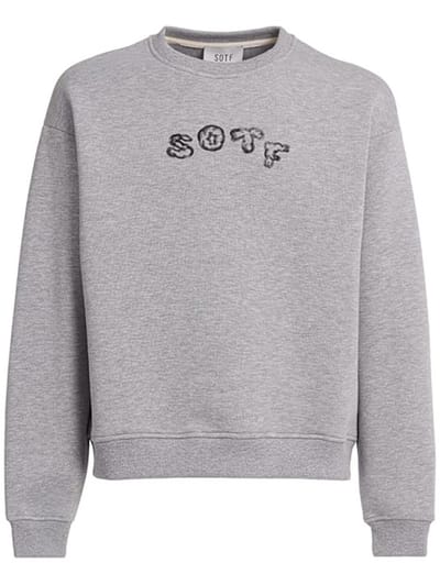 SOTF - Cotton crewneck sweatshirt with print