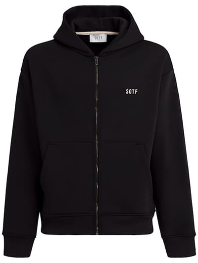 SOTF - Cotton zip-up hoodie with logo