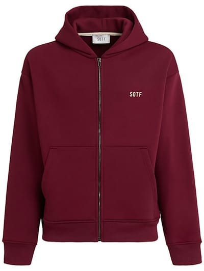 SOTF - Cotton zip-up hoodie with logo