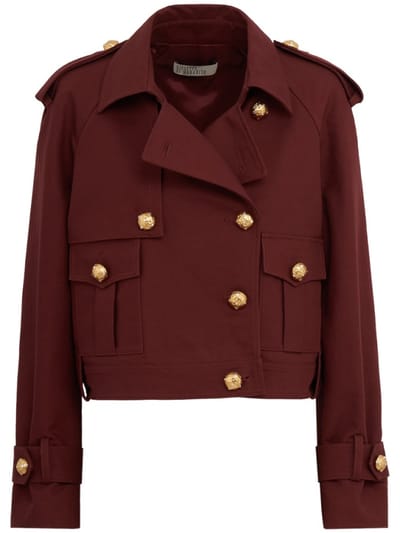 Giuseppe Di Morabito - Cropped double-breasted jacket with jewel buttons
