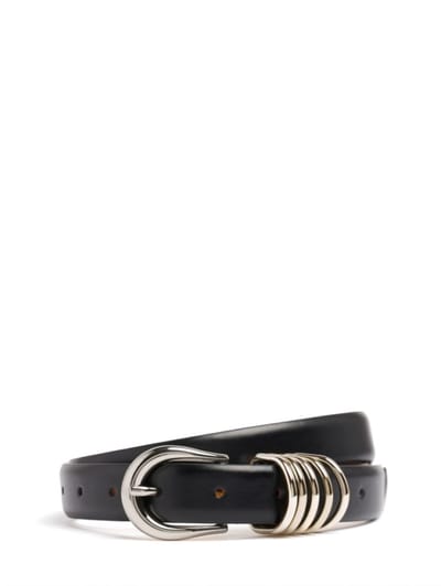 Déhanche - Calfskin belt with ring keeper