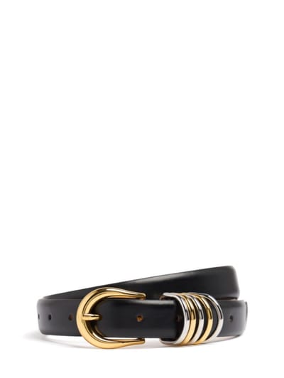 Déhanche - Hollyhock calfskin leather belt