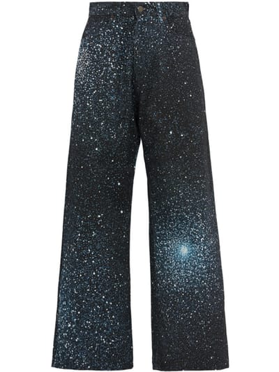 Giuseppe Di Morabito - Wide-leg jeans with crystals