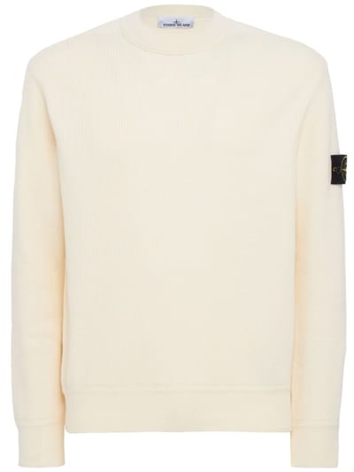 Stone Island - Ribbed cotton crewneck sweater