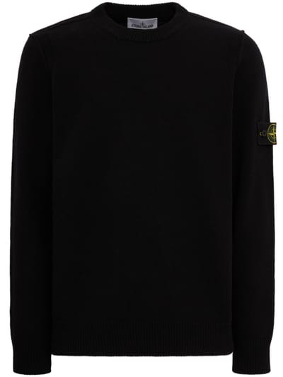 Stone Island - Logo cotton crewneck sweater