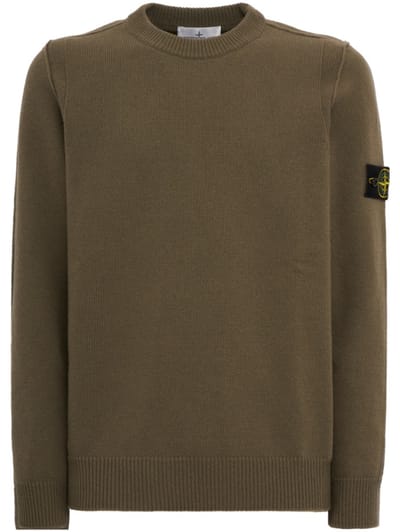 Stone Island - Cotton crewneck sweater with raised seams