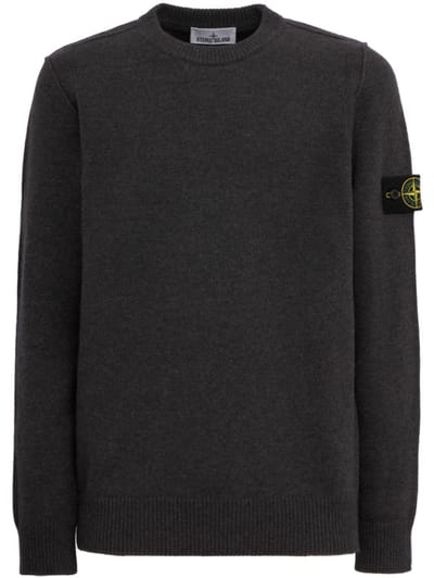 Stone Island - Logo cotton crewneck sweater
