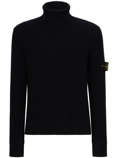 Stone Island - Ribbed cotton turtleneck sweater