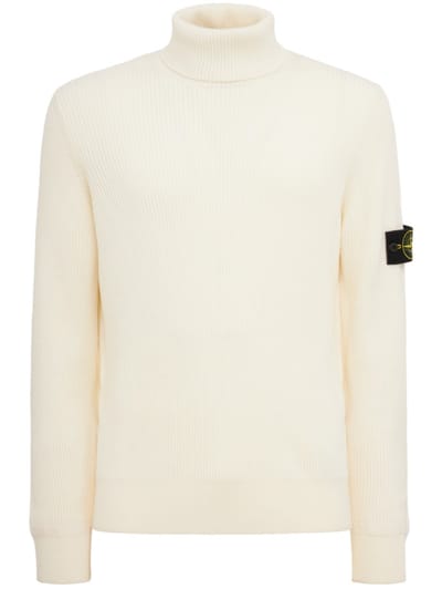 Stone Island - Ribbed cotton turtleneck sweater