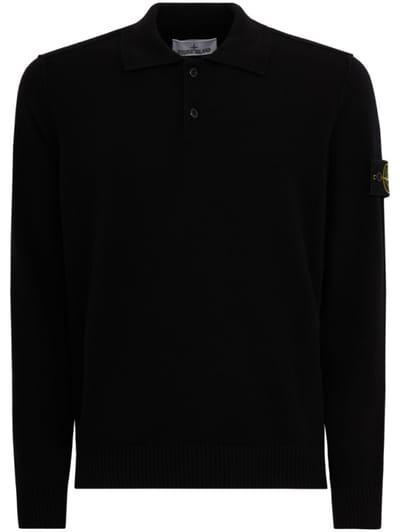 Stone Island - Knit polo sweater with buttons