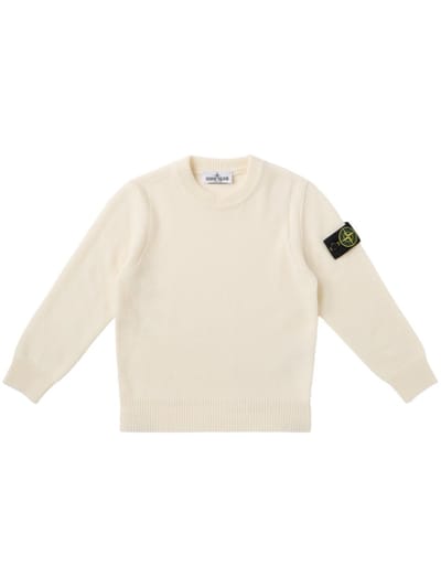 Stone Island Junior - Crewneck sweater with badge