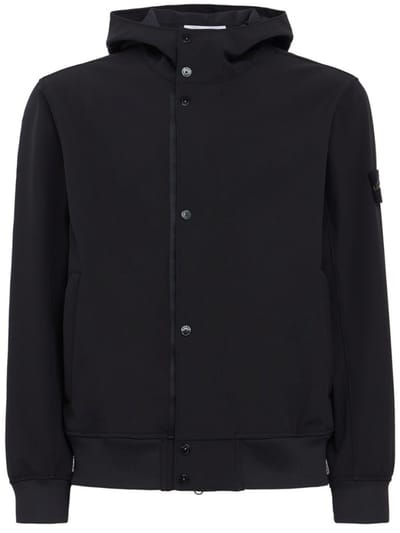 Stone Island - Technical fabric hooded jacket