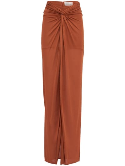 Giuseppe Di Morabito - Long skirt with knotted drape