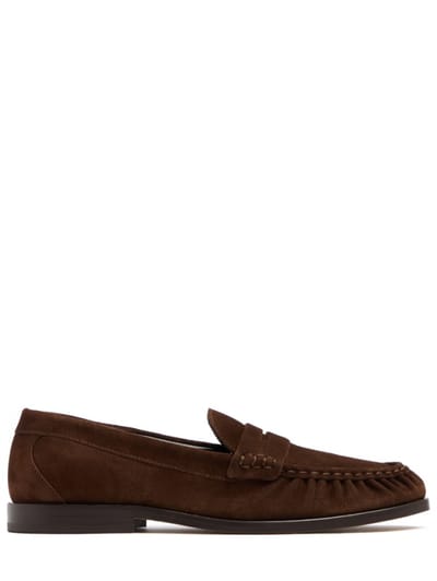 VINNY'S - Suede penny loafers
