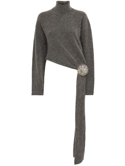 Giuseppe Di Morabito - High-neck sweater with crystals