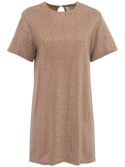 Giuseppe Di Morabito - Metallic mesh mini dress
