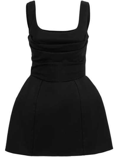 Giuseppe Di Morabito - Draped wool satin mini dress