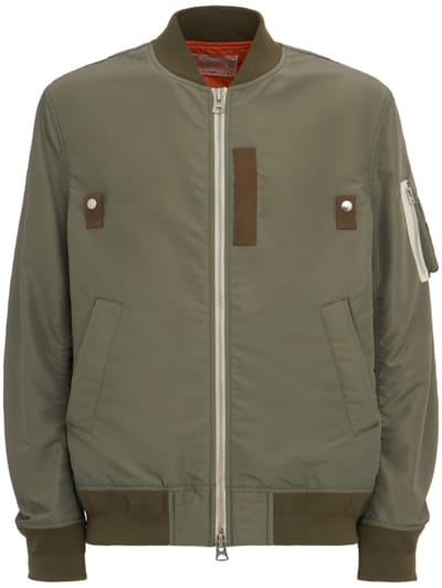 Sacai - Nylon bomber jacket with utility pocket