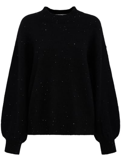 CRUNA - Oversized crewneck knit sweater