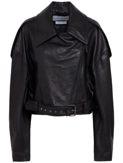 MARCELL PUSTUL - Lambskin leather biker jacket