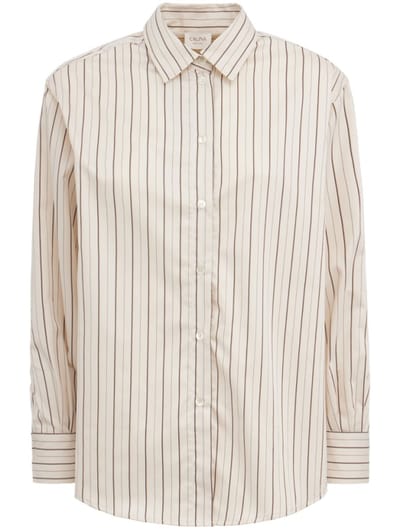CRUNA - Oversized striped longline shirt