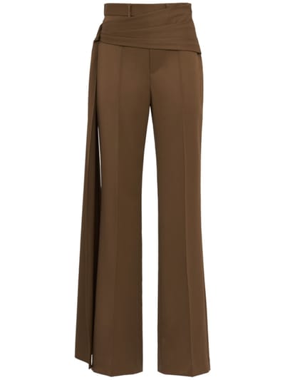 Giuseppe Di Morabito - Wool wide-leg pants with drape