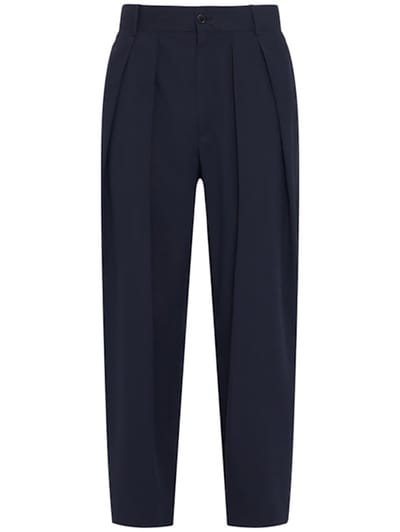 The Row - Pleated cotton tapered pants
