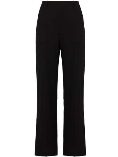 Khaite - Virgin wool pants with split hems