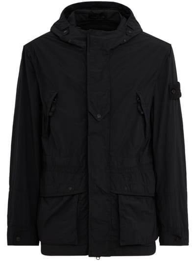 Stone Island - Nylon parka with detachable hood