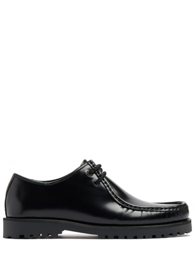 VINNY'S - Leather lace-up shoes with lug sole